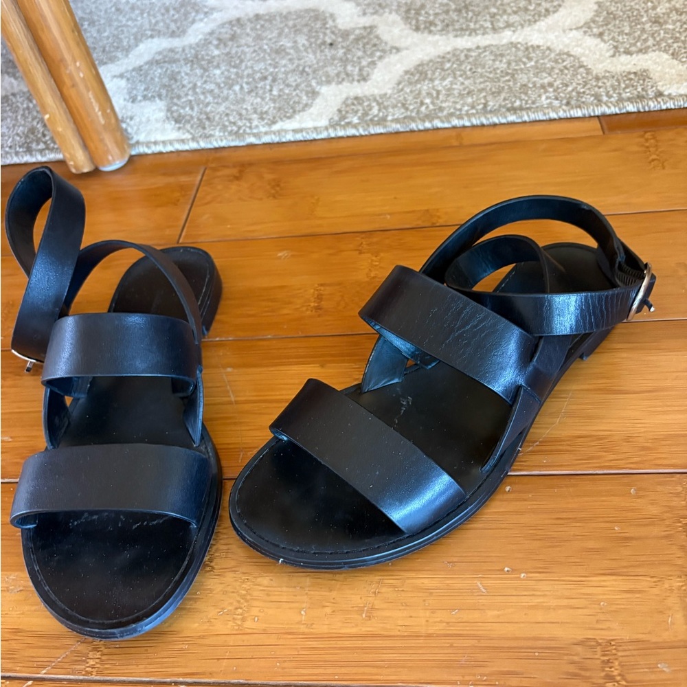 Banana Republic Black Wedge Heel Sandal